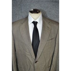 Canali Italy Silk Wool 2-Button Blazer Sport Coat Jacket EU 54L / US 42L Brown‎